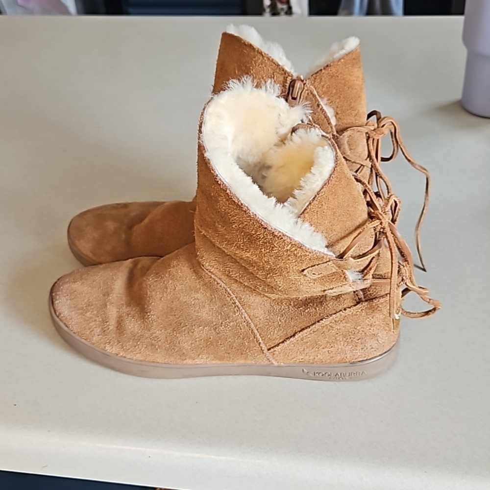 Koolaburra ugg tie back short boots